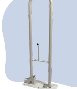Barandal Abatible para Pared con Porta Rollo