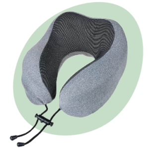 Cojín para Cuello Color Gris con Negro