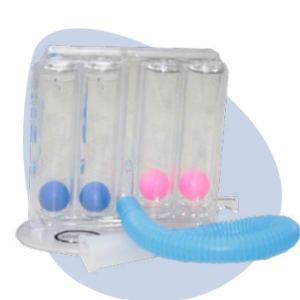 Inspirómetro 4 Bolas Inhalación y Exhalación