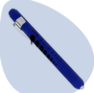 Lámpara de Diagnóstico Tipo Bolígrafo Luz LED Blanca Color Azul