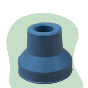 Regatón para Bastón de 4 Apoyos Gris.