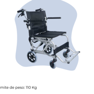 Silla de Traslado de Aluminio Plegable