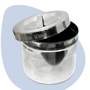 Torundero (Algodonero) de Acero Inoxidable 500 ml
