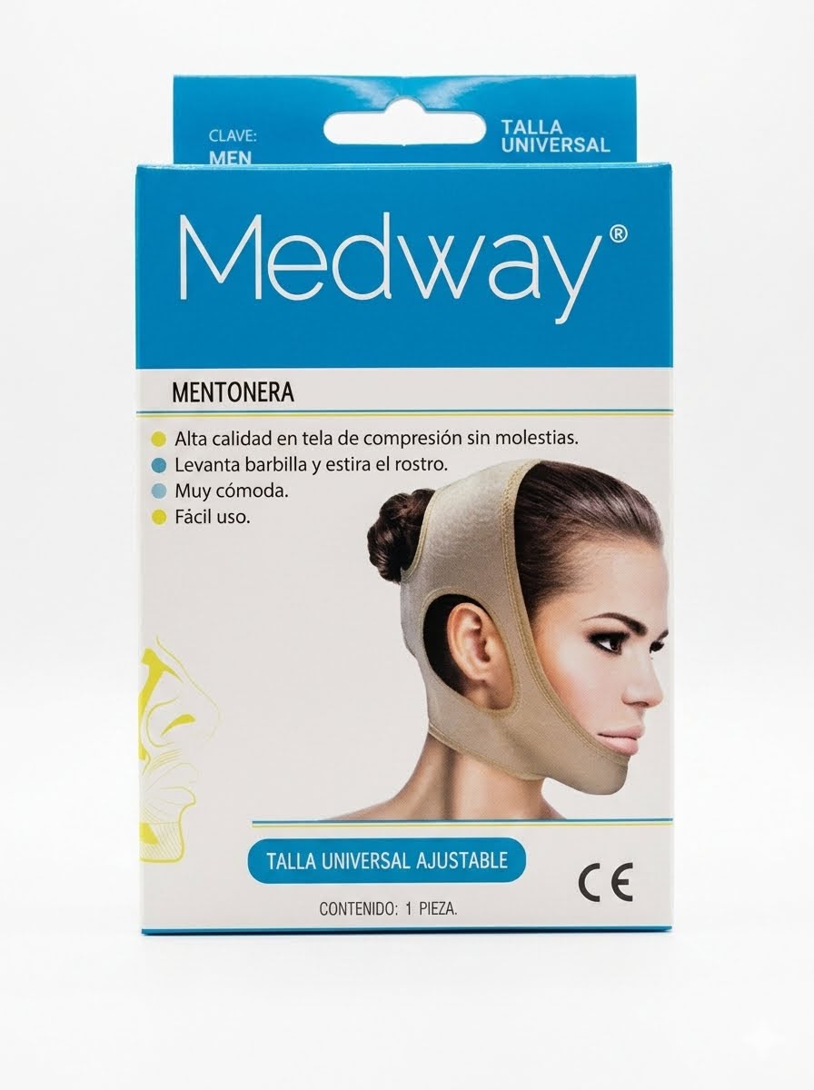 MENTONERA AJUSTABLE COLOR PIEL.
