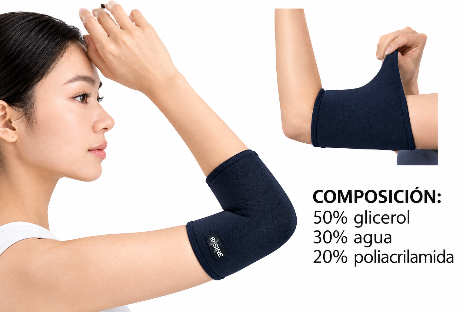 SOPORTE PARA CODO CON TERAPIA FRIO/CALIENTE